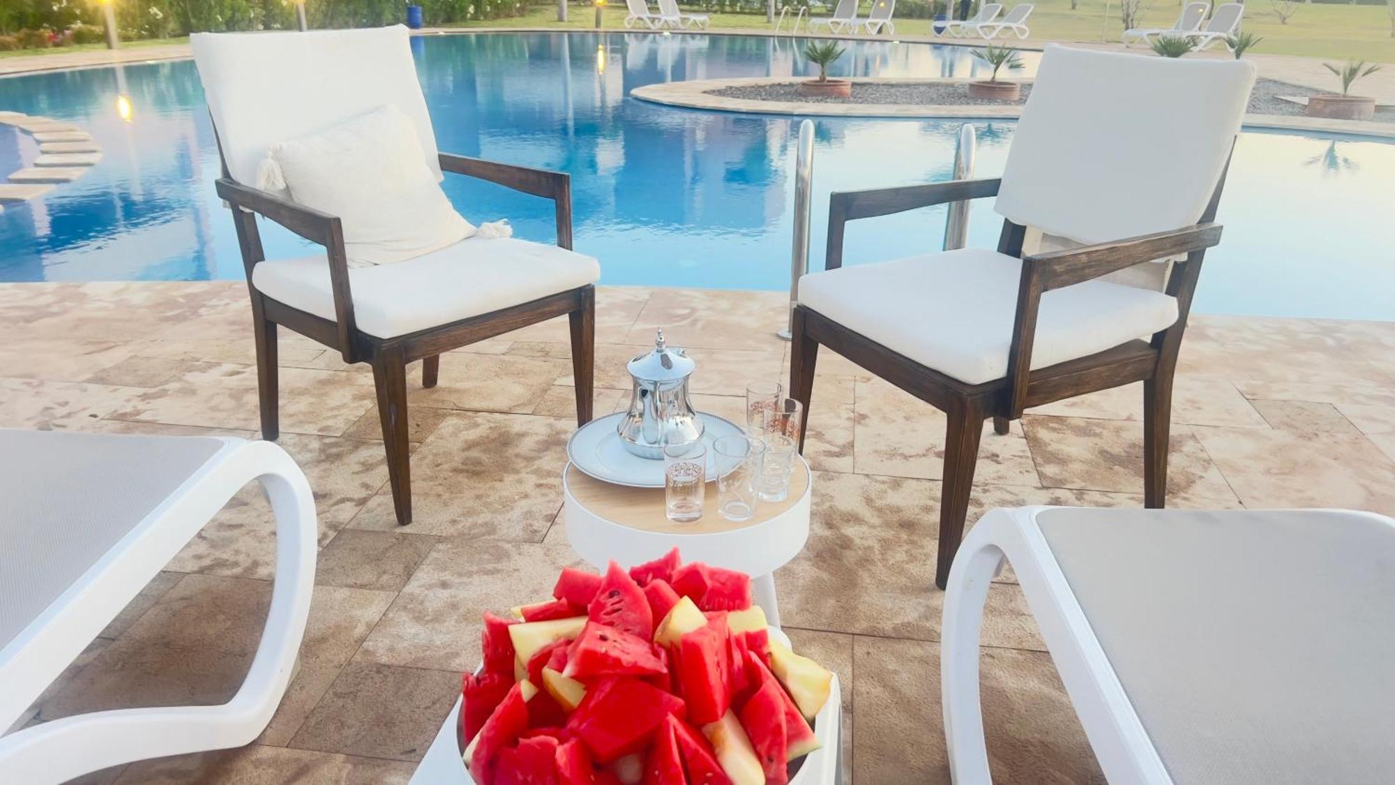 Appartement De Luxe Avec Jardin Vue Sur La Piscine Golf Securise 24H Sur 24 A 5 Minutes De L Aeroport Marrakesh Eksteriør billede
